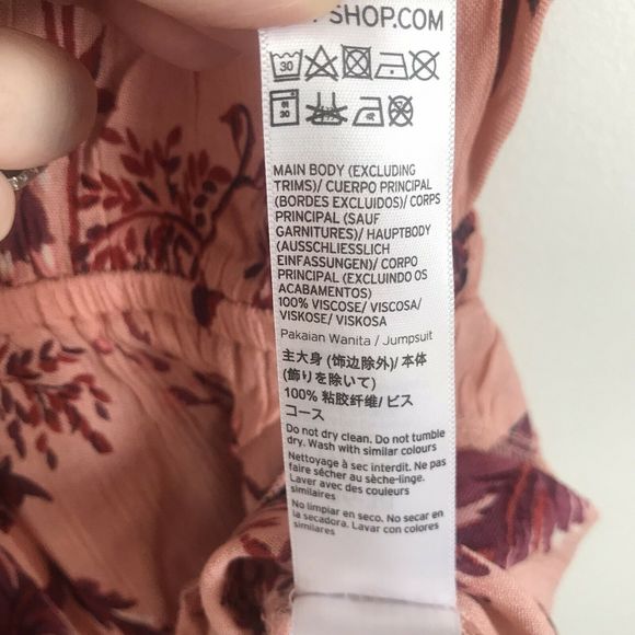 Topshop Floral Cold Shoulder Viscose Romper - Picture 7 of 10